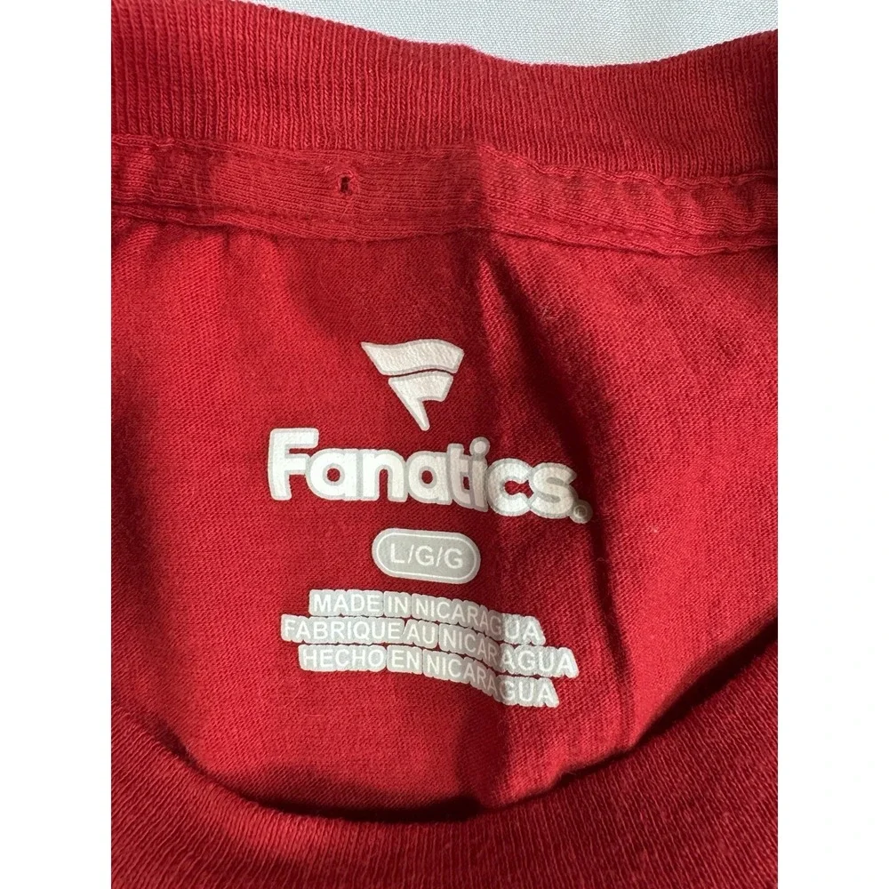 Red Fanatics Tampa Bay Buccaneers T-shirt Men's Size Large